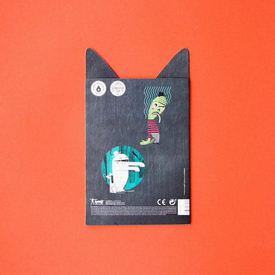 Set of ten spooky Halloween-themed temporary tattoos with vampires, ghosts, and zombies for kids and adults – safe, non-toxic, and easy to apply