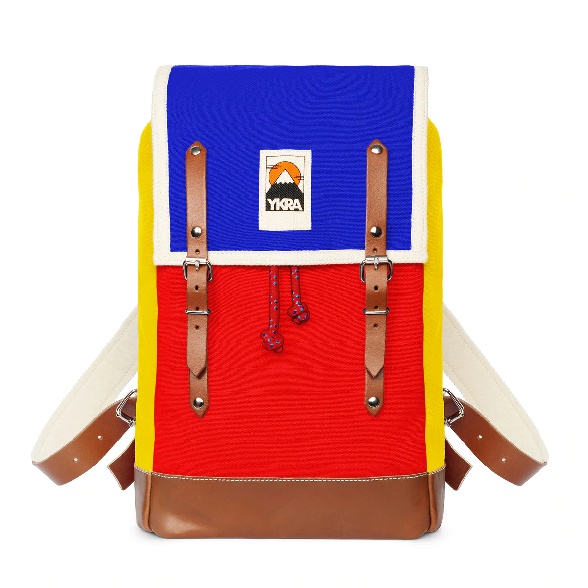 ykra Rucksack Matra Mini LS - Blau, Rot und Gelb