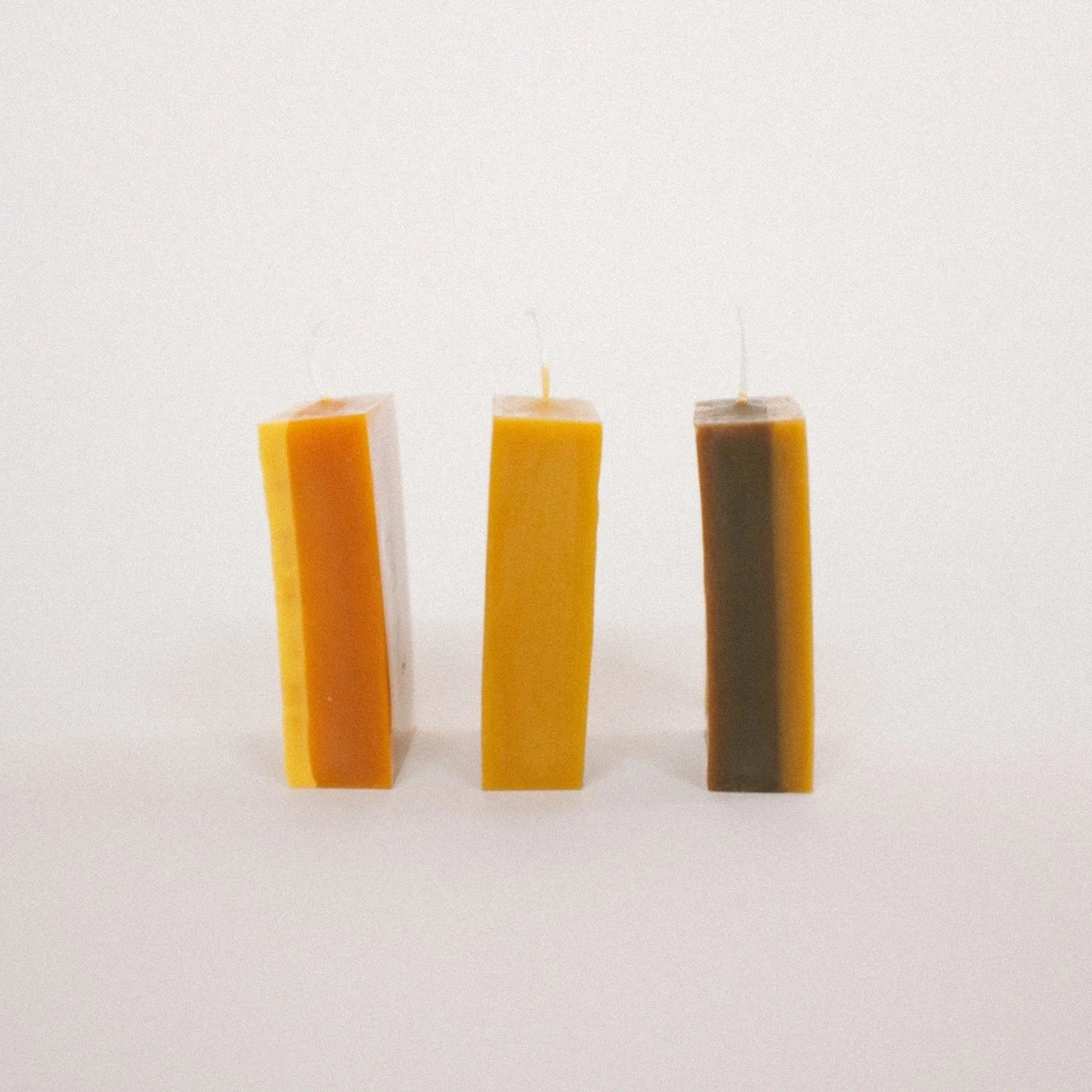 Block candles (set of 3) by Copito