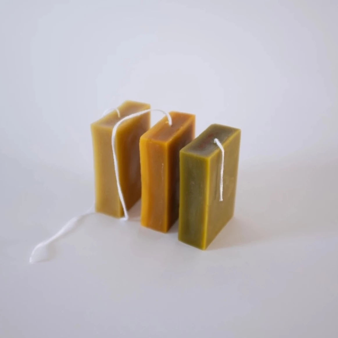 Block candles (set of 3) by Copito